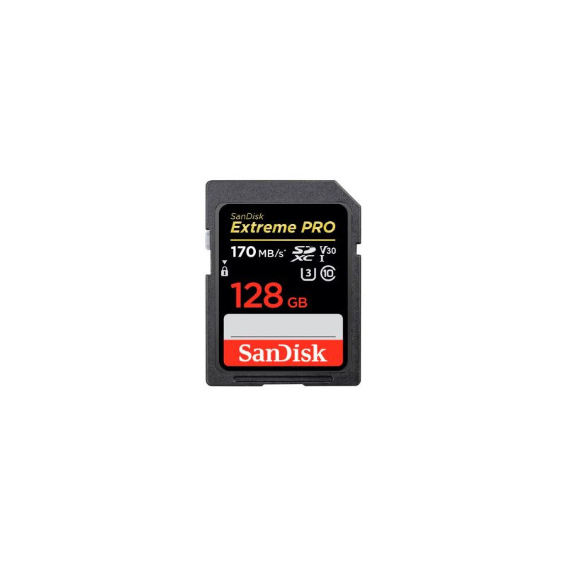 Tarjeta de Memoria SANDISK Extreme Pro SDSDXXY-128G-GN4IN - 128GB · Clase 10 UHS-I U3