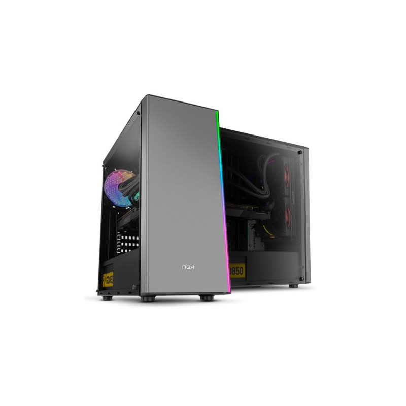 Caja Semitorre NOX Infinity Omega NXINFTYOMEGA - ATX · Micro ATX · Mini ATX · 2x3.5 · 2x2.5 · USB 3.0 · Negro