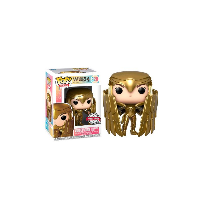 FUNKO POP Wonder Woman con Alas Doradas 329 - WW80th Edición Especial - 889698466592