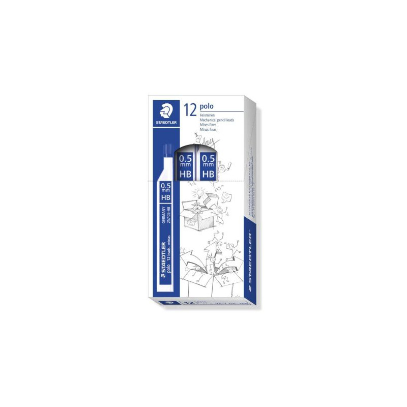 Minas STAEDTLER Polo 257 05-HB - 0.5mm · 12 Unidades