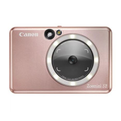 Cámara Instantanea CANON Zoemini S2 4519C006 - 8Mpx · BT 5.0 · Micro SD · Máx 10 Hojas · Oro Rosa