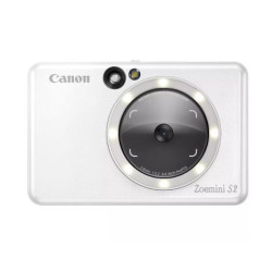 Cámara Instantanea CANON Zoemini S2 4519C007 - 8Mpx · BT 5.0 · Micro SD · Máx 10 Hojas · Blanco Perla