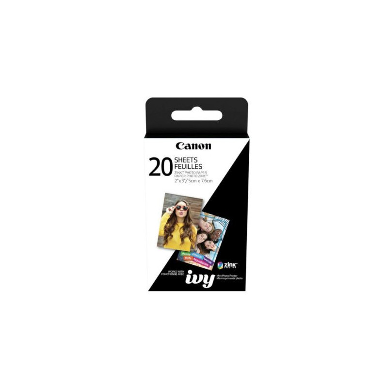 Papel Fotográfico CANON ZP-2030 3214C002AA - 20 Hojas Zink · 5x7.6cm