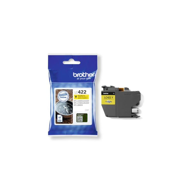 Cartucho Original BROTHER LC422 Amarillo - LC422Y [PAG-550]