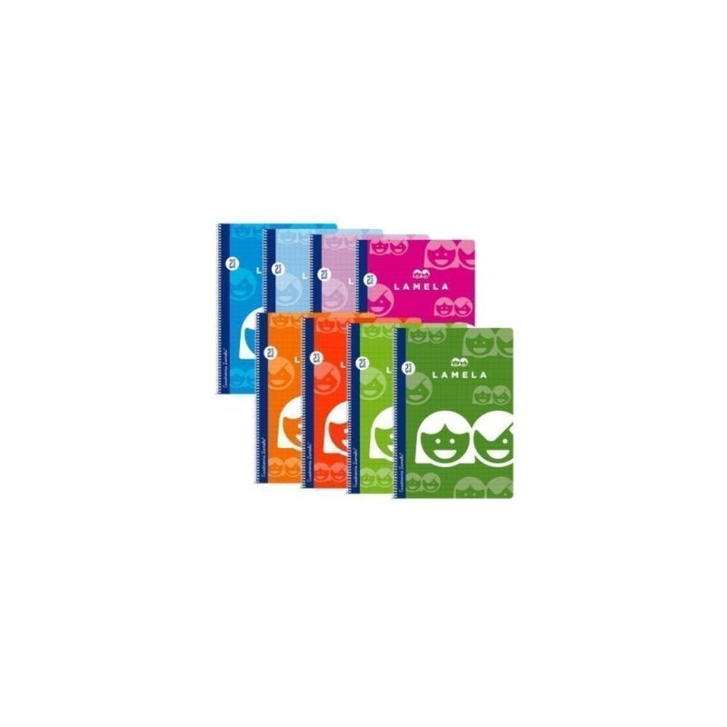 Cuadernos LAMELA 07F003 - 10 Unidades · 80 hojas · Espiral · 70gr · Tamaño Folio · Cuadrícula 3mm