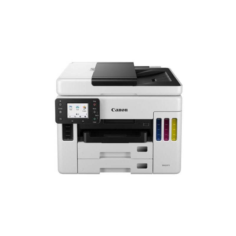 Impresora Multifunción Tinta CANON Maxify GX7050 Color - Dúplex · ADF · 24PPM · 600x1200 · 1200ppp · USB/WiFi - Botella GI56