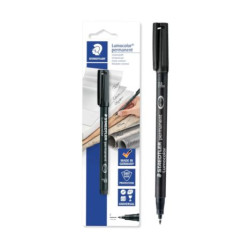 Rotulador Permanente STAEDTLER 318-9 - 0.6mm · Negro · 10 Unidades