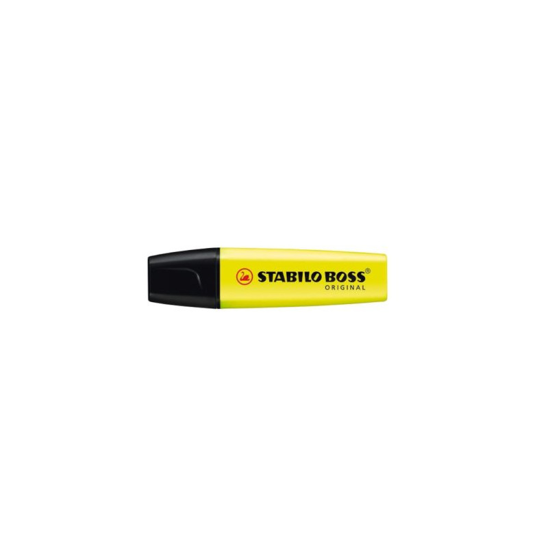 Subrayador STABILO BOSS 70/24  - 2/5mm · Amarillo Fluorescente · 10 Unidades