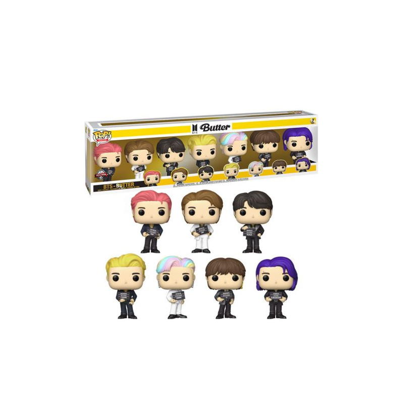 Pack 7 FUNKO POP BTS Butter - Edición Especial - 889698648882