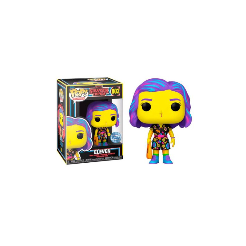 FUNKO POP Eleven 802 - Stranger Things Black Light Edición Especial - 889698598194