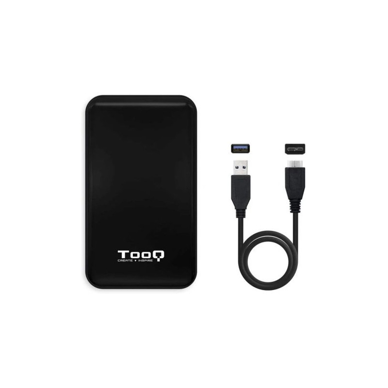 Caja para Disco Duro TOOQ TQE-2528B - 4TB · SATA · USB 3.0 · USB 3.1 · 2.5