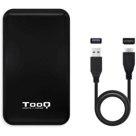 Caja para Disco Duro TOOQ TQE-2528B - 4TB · SATA · USB 3.0 · USB 3.1 · 2.5