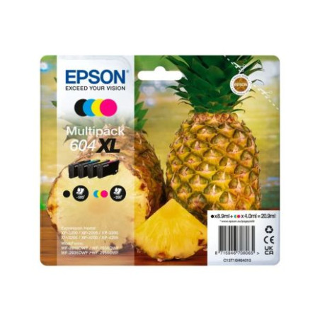 Pack 4 Cartuchos Originales EPSON 604XL BK+C+M+Y - C13T10H64010 [PAG-500]
