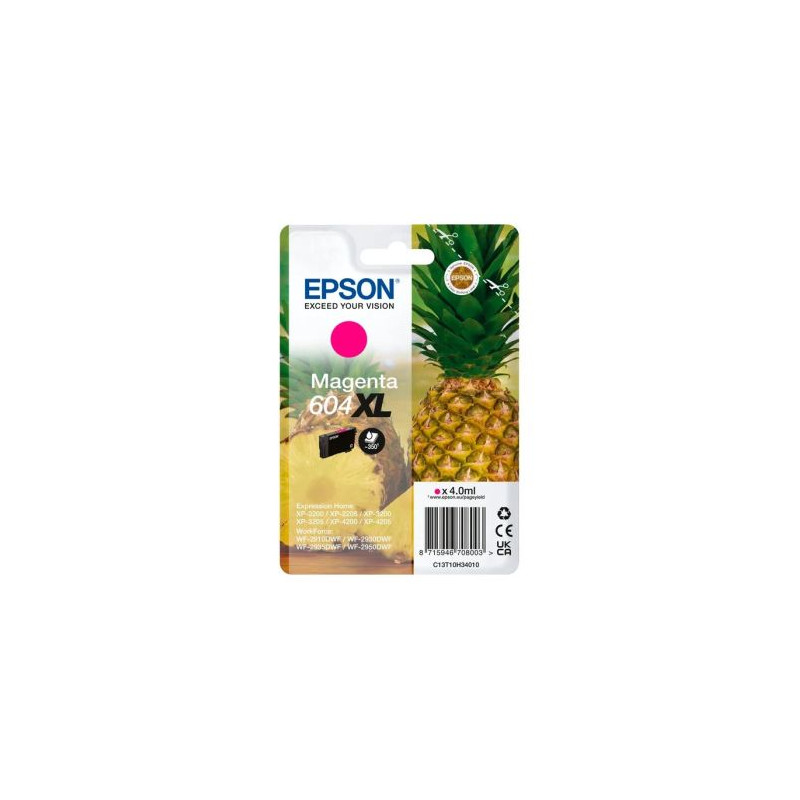 Cartucho Original EPSON 604XL Magenta - C13T10H34010 [PAG-350]