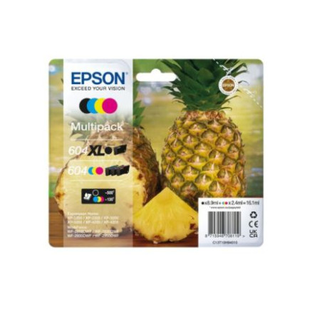 Pack 4 Cartuchos Originales EPSON 604XL/604 BK+C+M+Y - C13T10H94010 [PAG-550]