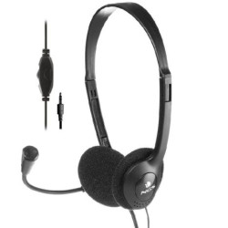 Auriculares Diadema con Cable NGS MS 13 Pro - Jack 3.5mm · Cable 1.8m · Micrófono · Negro