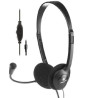Auriculares Diadema con Cable NGS MS 13 Pro - Jack 3.5mm · Cable 1.8m · Micrófono · Negro