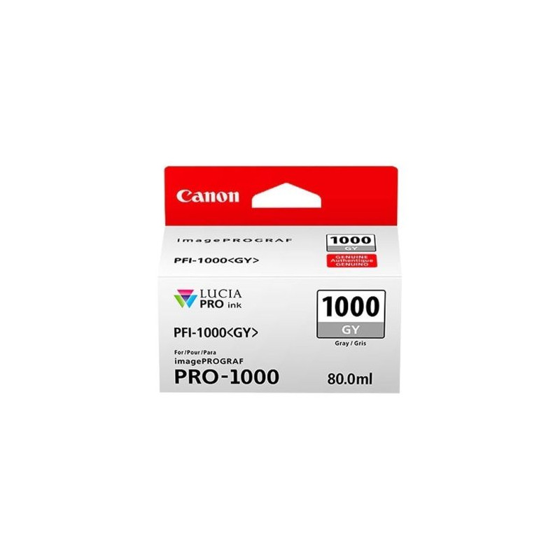 Cartucho Original CANON PFI-1000 Gris - 0552C001 [ML-80]