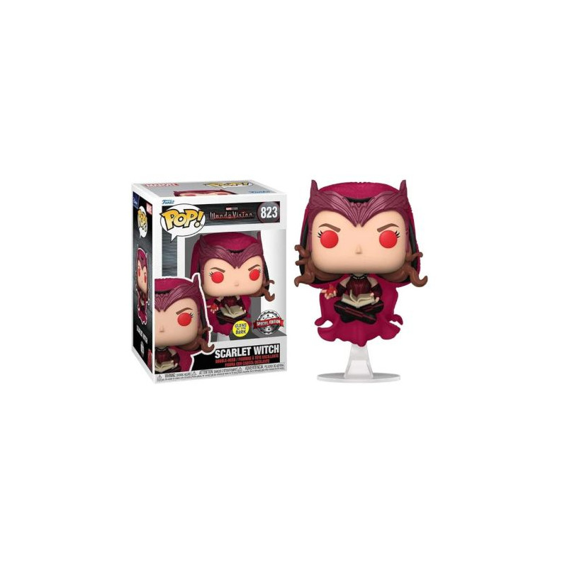 FUNKO POP Bruja Escarlata 823 - WandaVisión Brilla en la Oscuridad Edición Especial - 889698623452