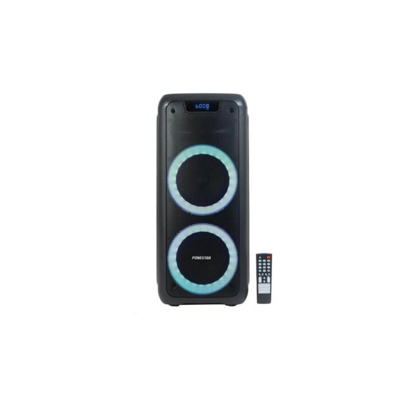 Altavoz Portátil Inalámbrico FONESTAR PARTY-DUO - BT · 100W · 3xJack 3.5 mm · Negro