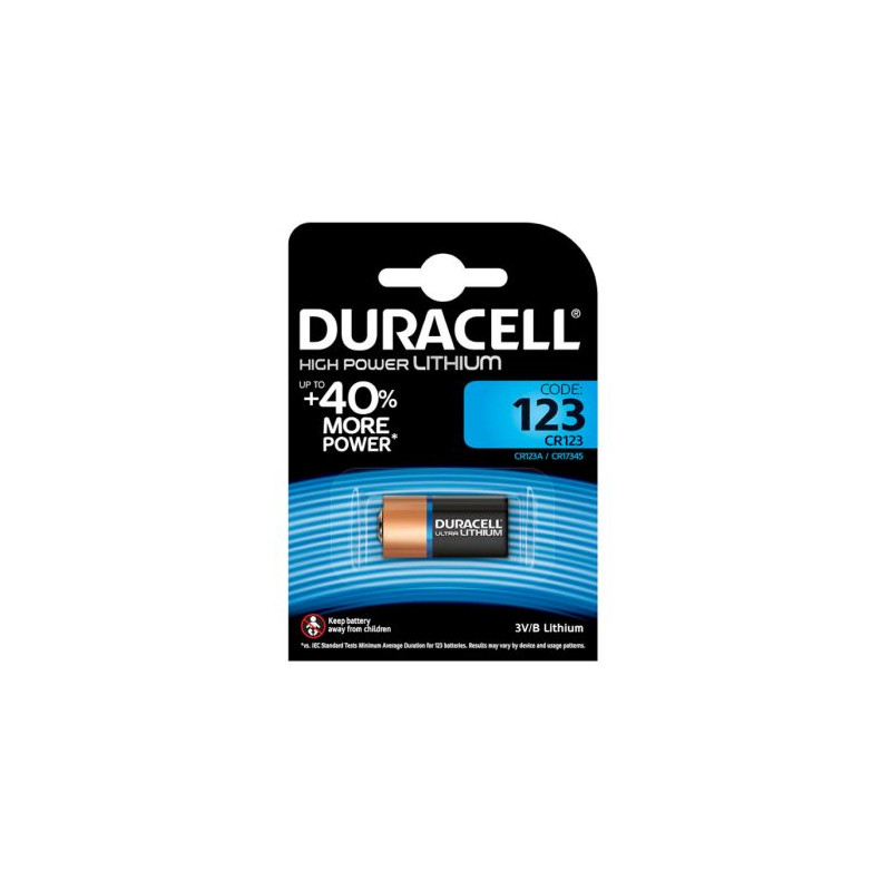 Pla DURACELL Power Lithium CR123A - 3V