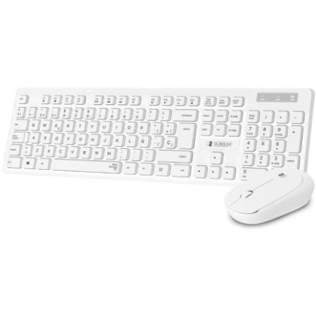 Pack Inalámbrico SUBBLIM Combo Business Slim SUBKBC-CSSW11 - USB · Teclado y Ratón · 10m · Blanco