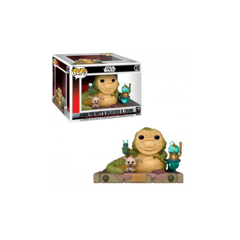 FUNKO POP Jabba the Hut y Salacious B. Crum 611 - Star Wars El Retorno del Jedi Moment - 889698707428