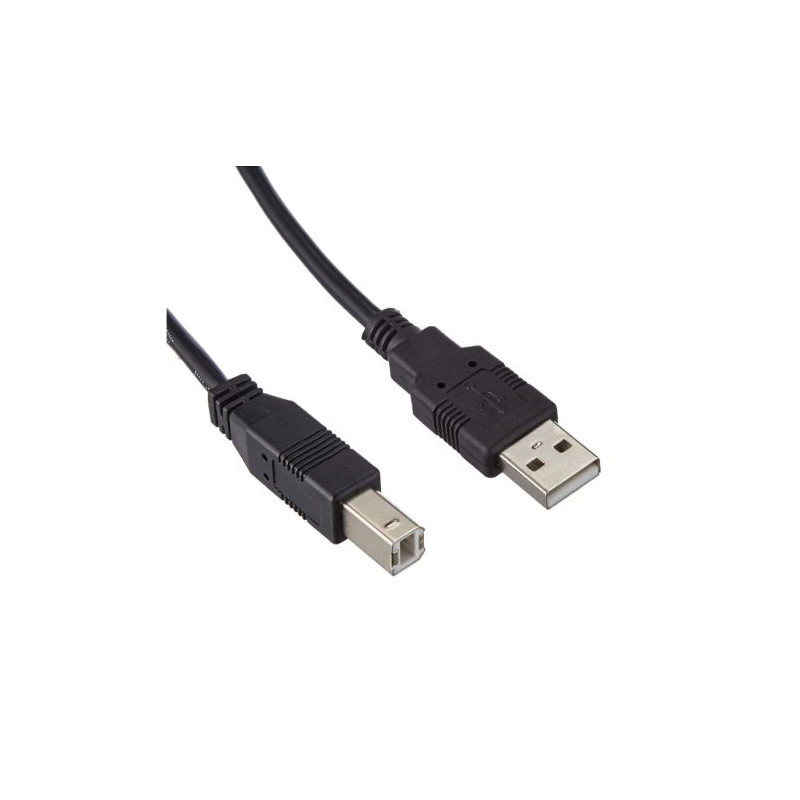 Cable para Impresora USB 2.0 Tipo A/M a USB 2.0 Tipo B/M - 1.8m · Negro
