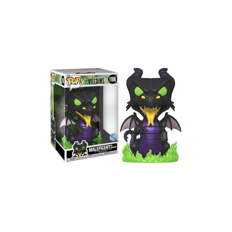 FUNKO POP Maléfica en Dragón 1106 - Disney Villanos Edición Especial 25cm - 889698581721