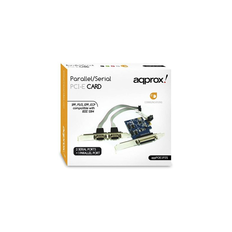 Tarjeta PCI-E APPROX APPPCIE1P2S - 1xParalelo · 2xPuertos Serie