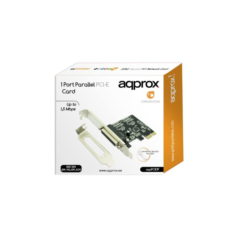 Tarjeta PCI-E APPROX APPPCIE1P - 1xParalelo