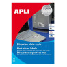 Etiquetas Adhesivas APLI Metalizadas 10066 - 45.7x21.2 mm · 20 hojas · Plata
