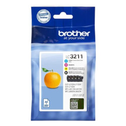 Pack 4 Cartucho Original BROTHER LC3211 BK+C+M+Y - LC3211VAL [PAG-200]