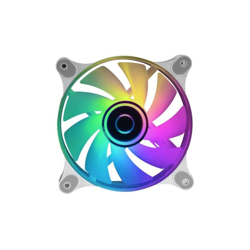Ventilador PC MARS GAMING MF-3D - ARGB · 12cm · Blanco