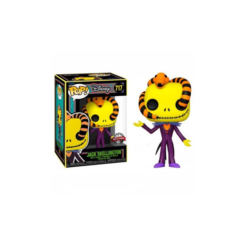 FUNKO POP Jack Skellington 717 - Disney Black Light Edición Especial - 889698649643