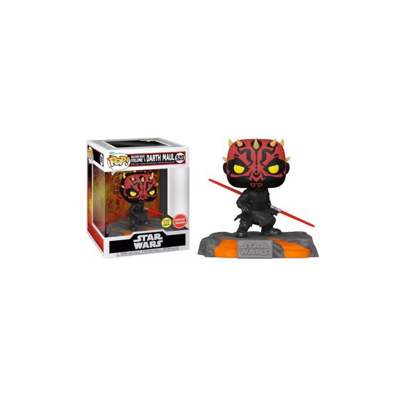 FUNKO POP Darth Maul 520 - Star Wars Brillante en la Oscuridad Exclusivo - 889698632942