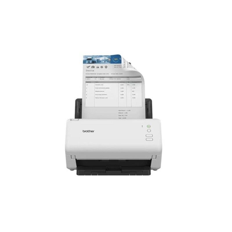 Escáner Documental BROTHER ADS4100RE1 Color - Dúplex · ADF · 70PPM · 1200x1200 · 1200ppp · USB