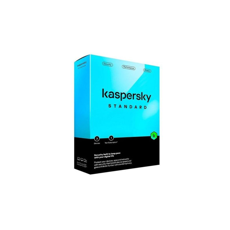 Antivirus KASPERSKY Standard KL1041S5CFS-Mini-ES - 3 Dispositivos · 1 Año