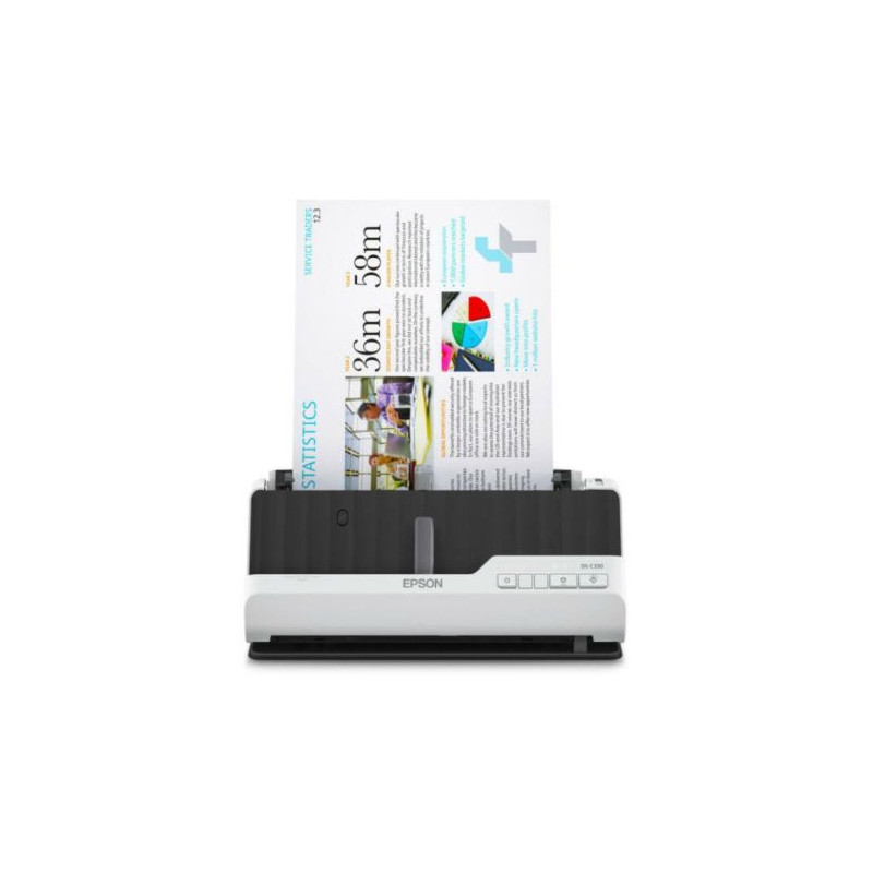 Escáner Documental EPSON DS-C330 B11B272401 Color - Dúplex · ADF · 30PPM · 600x600 · 300ppp · USB 2.0