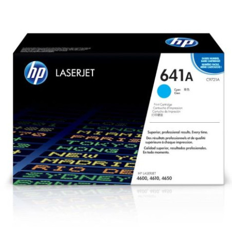 Toner Original HP 641A Cian - C9721A-REF Embalaje Antigua [PAG-8000]