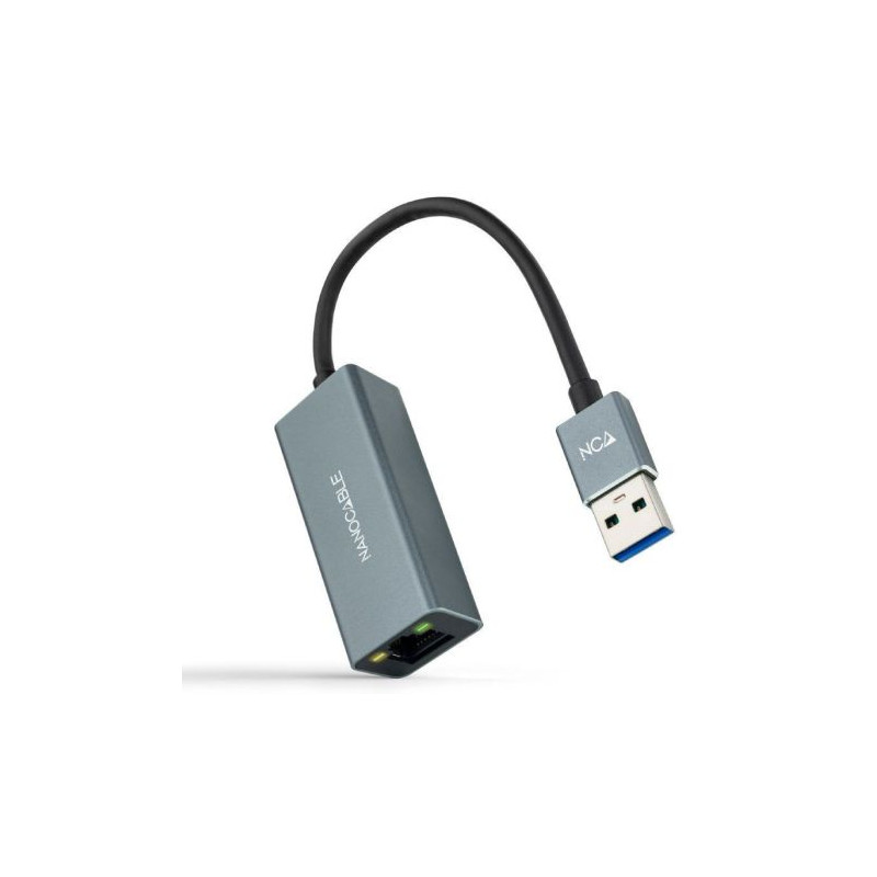 Adaptador USB 3.0 a RJ45 de 1000Mbps - 0.15 m · Gris