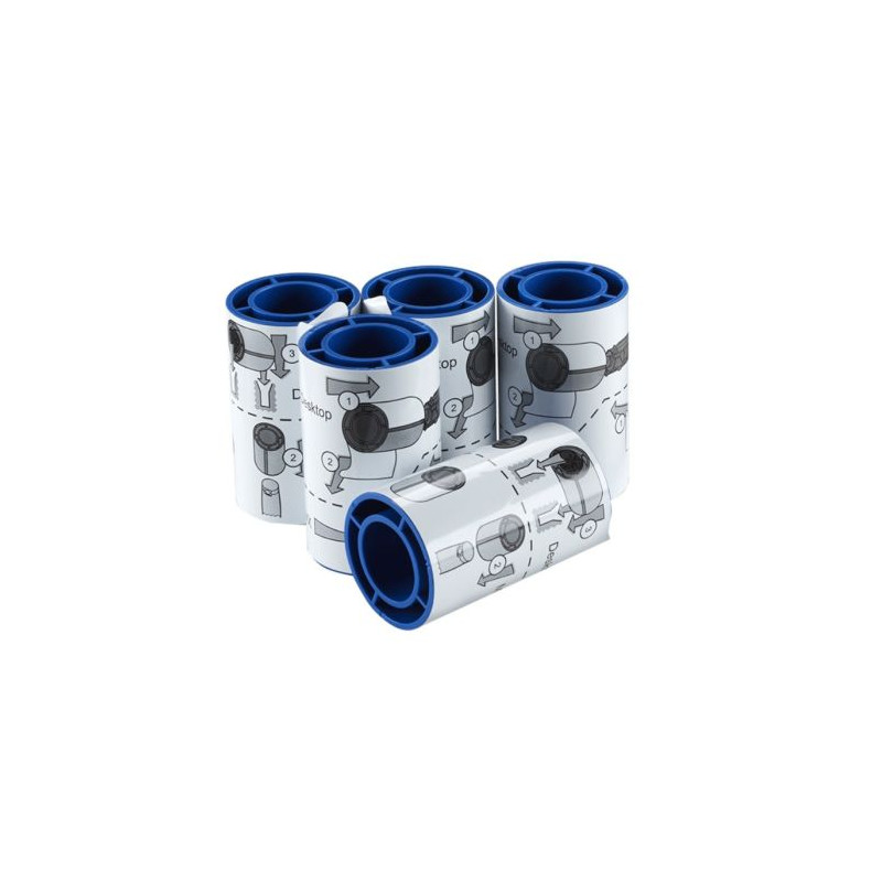 Rodillo Adhesivo para Limpieza Continua de Tarjetas DATACARD 569946-001 - 5 Fundas Recubiertas