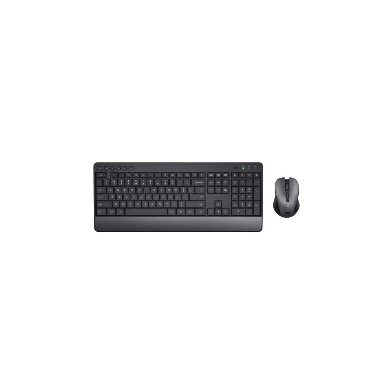 Pack Inalámbrico TRUST Trezo 24531 - USB · Teclado y Ratón · Negro