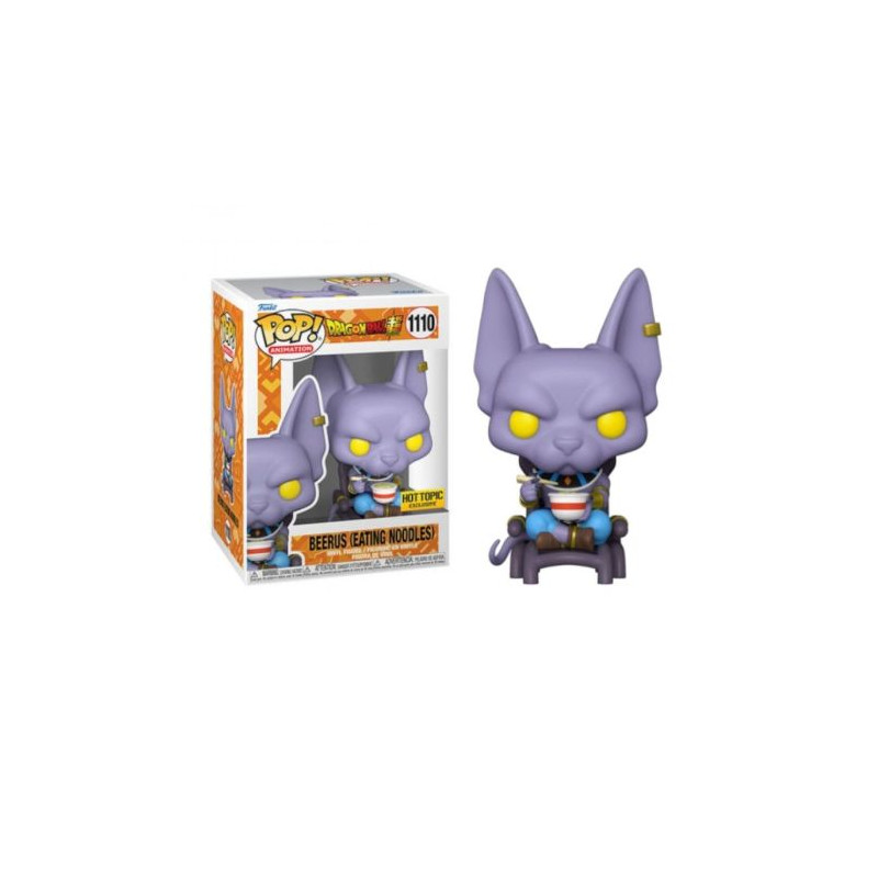 FUNKO POP Beerus comiendo Noodles 1110 - Dragon Ball Z Edición Exclusiva - 889698628945