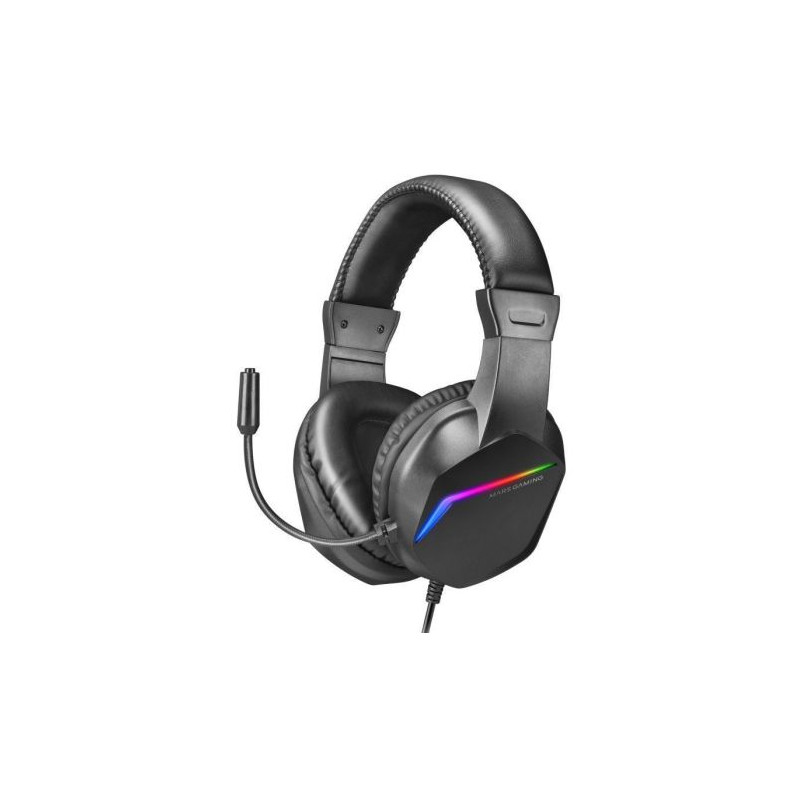 Auriculares Gaming con Diadema MARS GAMING MH122 - Jack 3.5mm · Cable 180cm · Micrófono · Negro