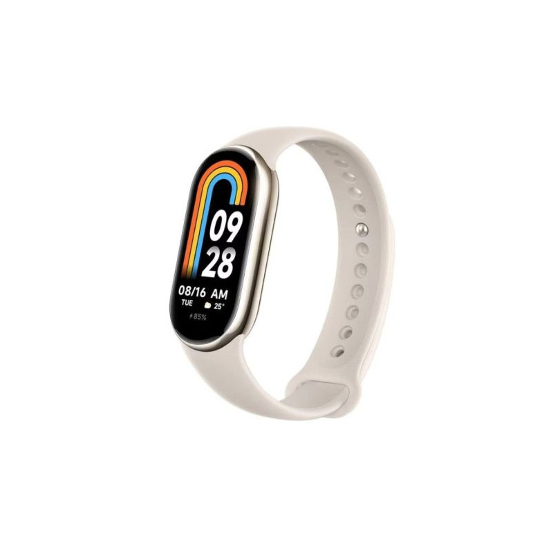 Smartband XIAOMI Band 8 BHR7166GL - 1.62 AMOLED · 5ATM · BT. 5.1 · Frecuencia Cardiaca · Android/iOs · Oro