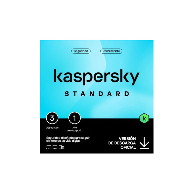 Antivirus KASPERSKY KL1041SDCFS - 3 Dispositivos · 1 Año · No CD