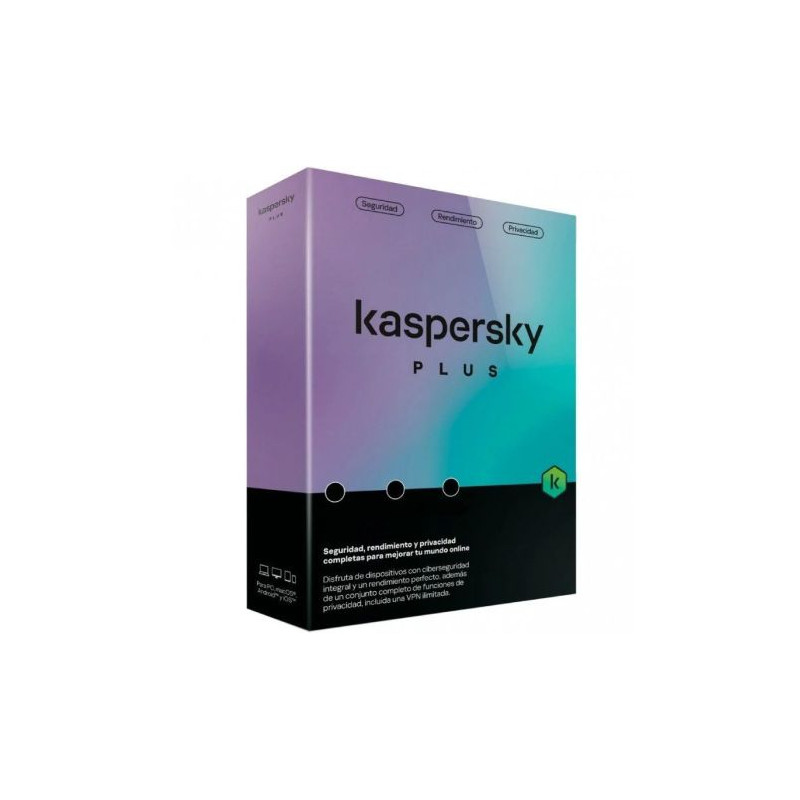 Antivirus KASPERSKY Plus KL1042S5CFS-MSBES - 3 Dispositivos · 1 Año