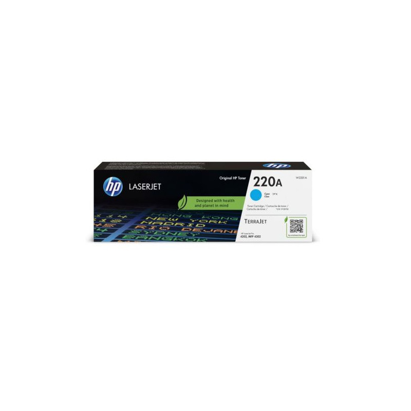 Toner Original HP 220A Cian - W2201A [PAG-1800]