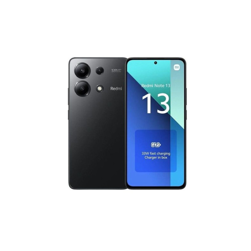 Smartphone XIAOMI Redmi Note 13 MZB0FYFEU - Snapdragon 685 · 6.67 · 6GB · 128GB · MIUI 14 · Negro